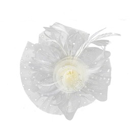 Elegant Headpiece Flapper Headband Roaring 20s Headpieces Tea Party for Women Great Gatsby 1920s Headbands with Feathers head piece C01-Light Purple