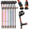 Flexyfoot Shock Absorbing Comfy Grip Double Adjustable Crutch - Improves