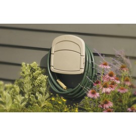 Suncast Hose Hangout 150 ft. Wall Mount Brown Hose Holder