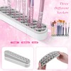 Silicone Makeup Brush Holder Stand for Vanity Storage, Multipurpose Cosmetic
