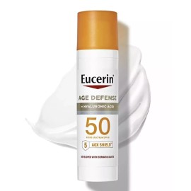 Eucerin Sun Age Defense SPF 50 Face Sunscreen Lotion with hyaluronic acid 2.5 oz