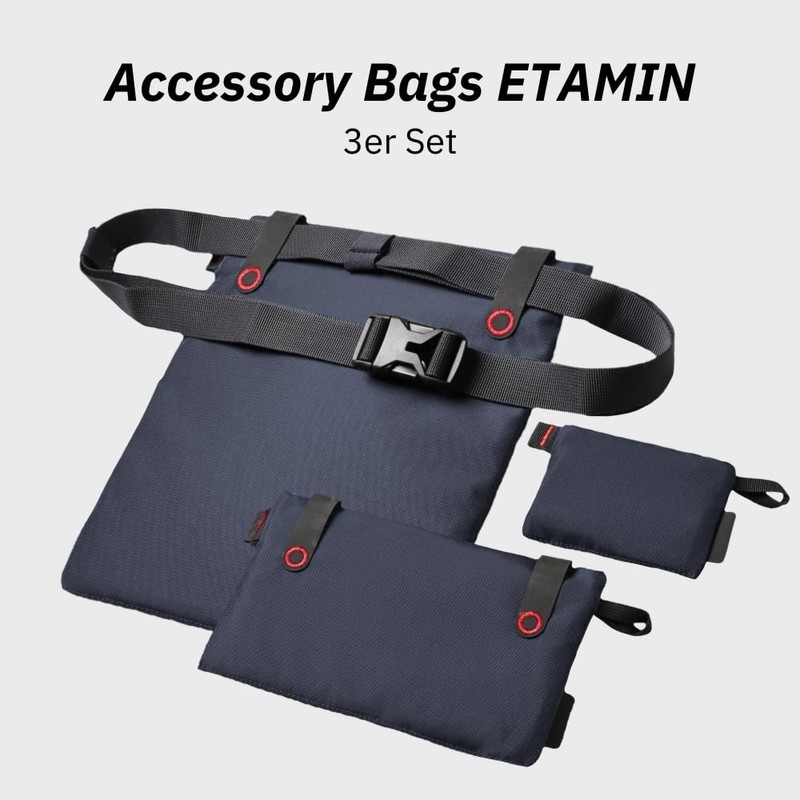NORDKAMM Etamin Backpack Organiser, Set of 3, Backpack Accessories &