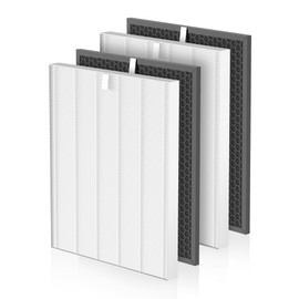 Airloria 5510 5520 Replacement Filter Q Compatible with Winix 5510 and 5520 Air Purifier,Activated Carbon Filter Combo, Part# 1712-0123-00,2 Sets Totally 4pcs