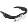 Headband Magnifying Glass Adjustable LED White Light 4 Interchangeable Lenses
