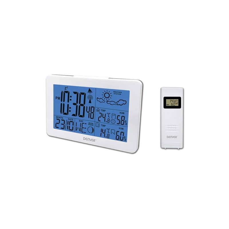 Denver WS-530 Weather Station with Outdoor Sensor, Alarm Function, Temperature