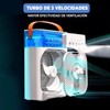 LUXVI Ventilador de Escritorio y Humidificador con Luz LED: Refresca