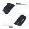 24in 10 PCS Straight Clip in Dreadlock Extensions Black to