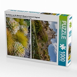 CALVENDO Jigsaw Puzzle - The Gardens of St Michael's Mount in Cornwall, England - 1000 Pieces Photo Jigsaw Puzzle for Happy Hours