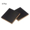 HARFINGTON 4pcs Rubber Anti Vibration Pads 6" x 6" x