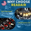 Readair Ignition Coil UF598 Pack & Spark Plugs Set of