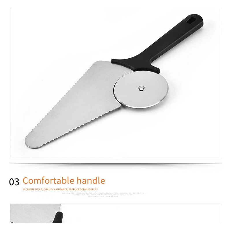 Pizza Cutter and Server Slicer Super Sharp Stainless Steel Wheel