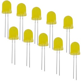 WITTKOWARE LED, 10 mm, yellow, 700 mcd, 20 mA, 1.9.2, 4 V, pack of 10