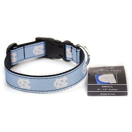 North Carolina Tar Heels Ribbon Dog Collar - Large