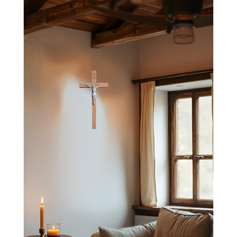 Kaltner Präsente Gift idea: 25 cm wall cross crucifix made