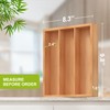 Unibambou Bamboo Utensil Drawer Organizer, Silverware Tray Organizer, Kitchen Drawer