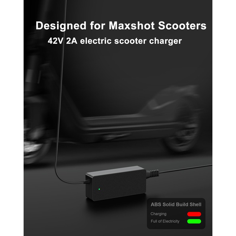 VHBW 42V Replacement for Maxshot Electric Scooter Charger Compatible with