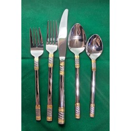 Wallace Gold Accent Corsica 18/10 stainless steel 20 pcs set Serving for 4