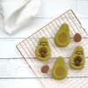 Set of 2 avocado cookie cutters. Bakerlogy