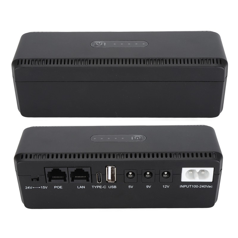 8800mAh UPS Battery Backup POE 15V 24V Port USB 5V