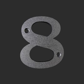 BetLight House Numbers for Outside - 3 Inch Upgrade Rustproof Stainless Steel Flush Mount Mailbox/Home Address Number 8 - Silver