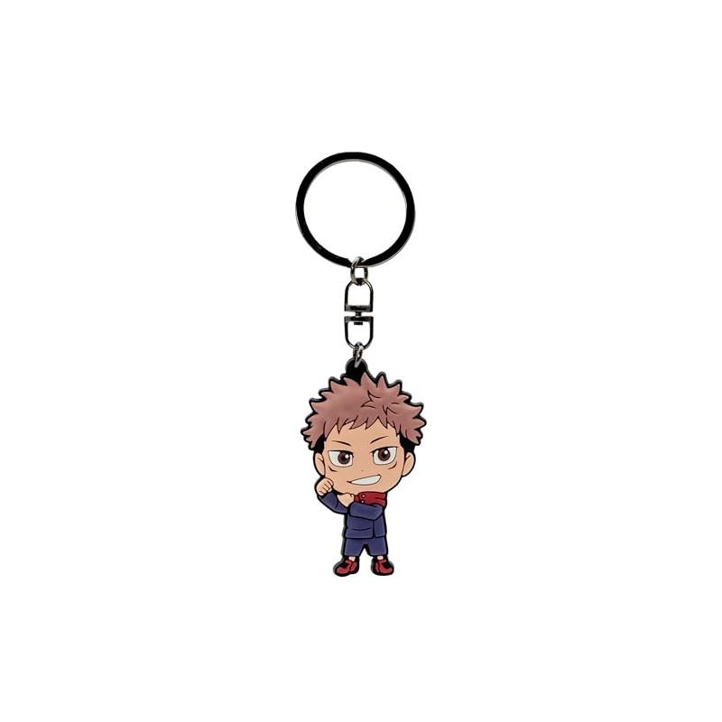 ABYSTYLE - JUJUTSU KAISEN Yuji Itadori PVC Keyring, Multicolored, H.