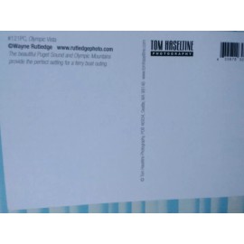 THE PACIFIC NORTHWEST CHROME  POST CARD THE WATERFRONT SEATTLE JUMBO CLASS WA STATE FERRIES SEATTLE WA