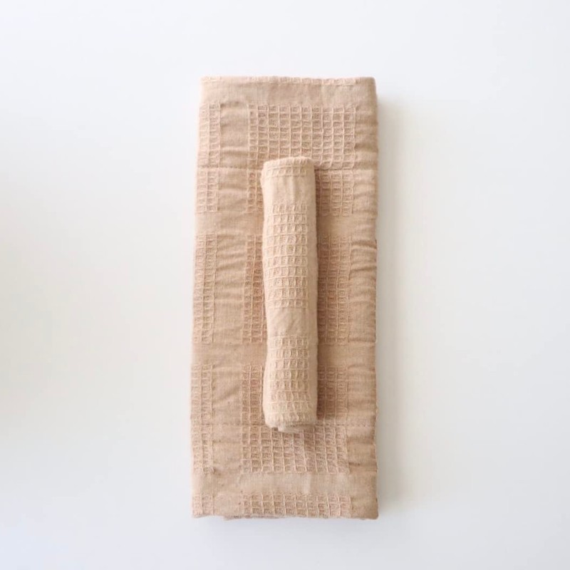 Hanabu Organic Cotton Cloth Napkins, Makikaku Width, M Size (Approx.