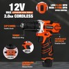 255-Piece Tool Set - Tool Kit with 12V Cordless Drill