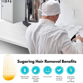 Sugaring paste hair removal for bikini, brazilian, legs + Applicator