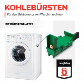 VIOKS Carbon Brushes Pack of 2 Carbon Replacement for Beko 371202407 L24MF7 Motor Carbon Abrasive Carbon for Engine Washing Machine Motor