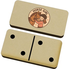 Azeeda 'Horse Girl' Domino Set & Box (DM00049256)