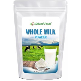 Z Natural Foods Whole Milk Powder 16 Oz Pure Creamy Dairy Drink Non Gmo Pantry Essential