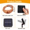 Nextpal 16ft 50 LED Solar Copper String Lights Outdoor, Waterproof