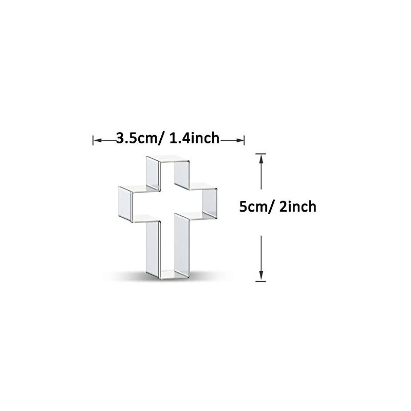 WDYJMALL Crucifix Cross Crucifixion Shape Cookie Cutter - F