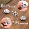 Hinge Head Silver Tea Set, Coffee, Hostess, Hinge Decorative Topper,