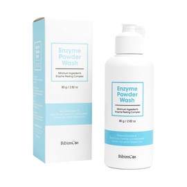 BibimCos Reinigungspulver, Papaya Enzym, Tägliche Reinigung, Enzymatisches Peeling, Mitesser und Porenpflege, Geeignet für Empfindliche Haut, Für Alle Hauttypen, Vegan, 80g