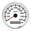 3‑3/8in Speed Gauge GPS 200km/h 12V/24V for Ship Yacht Motorcycle