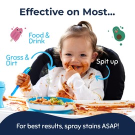 Miss Mouth’s Messy Eater Stain Treater Spray - Stain Remover - Newborn & Baby Essentials - 2-Pack of 16oz Stain Remover