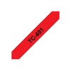 Brother - Laminated tape - black on red - Roll