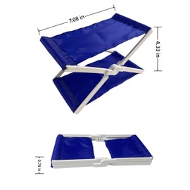 Portable Outdoor Headrest with Hanging Storage Pocket – Foldable Neck Support Pillow for Camping, Beach, Stadium & Travel – Lightweight Comfort Cushion for Autumn Outings, Picnics & Leaf-Peeping