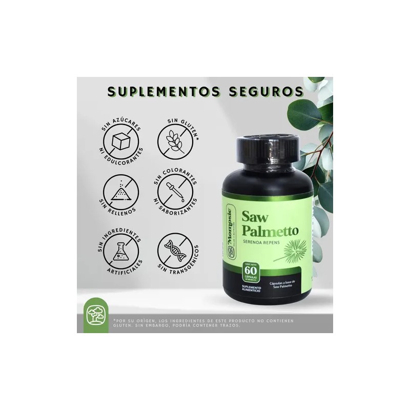 Saw Palmetto 60 Cápsulas | Salud De Próstata | 1000