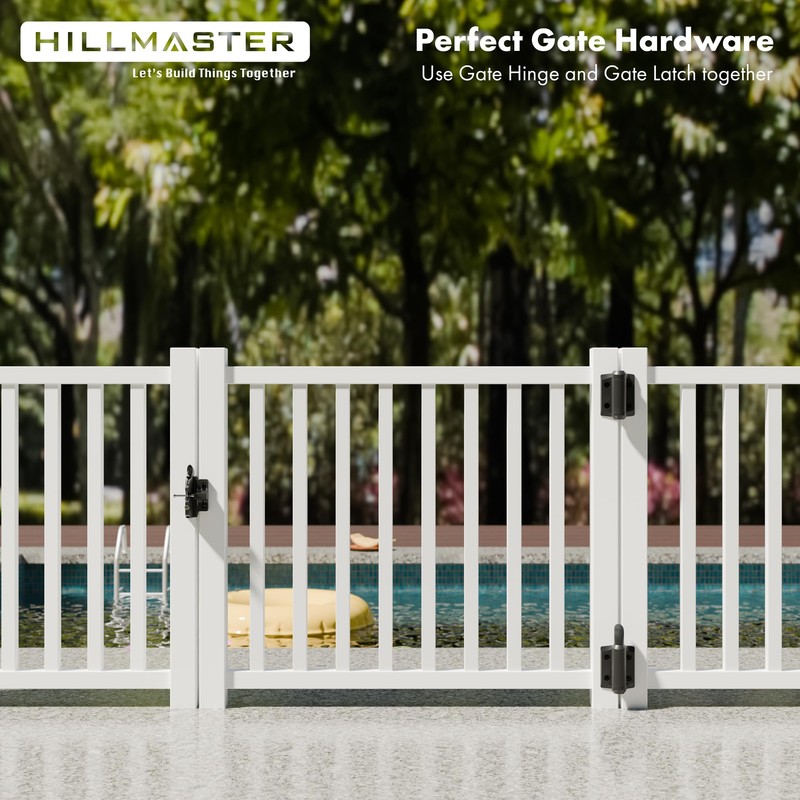 Heavy Duty Self Closing Gate Hinges with Safety Cap,Pool Gate