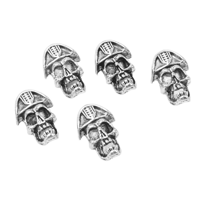 20PCS Beard Beads with Holes Dreadlock Ornaments DIY Vikings Beard