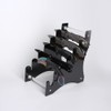 Acrylic Knife Display Stand, Holds 6 Pocket Knives, Transparent/Black, 14x15x8.4