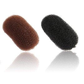 2 Pcs Black and Brown Charming Volume Inserts Hair Comb Do Beehive Hair Style Tool Pads, Do Beehive Base Styling Clip Accessories for Women Lady Girl Hair Accessories Hair Bun and Crown Shapers