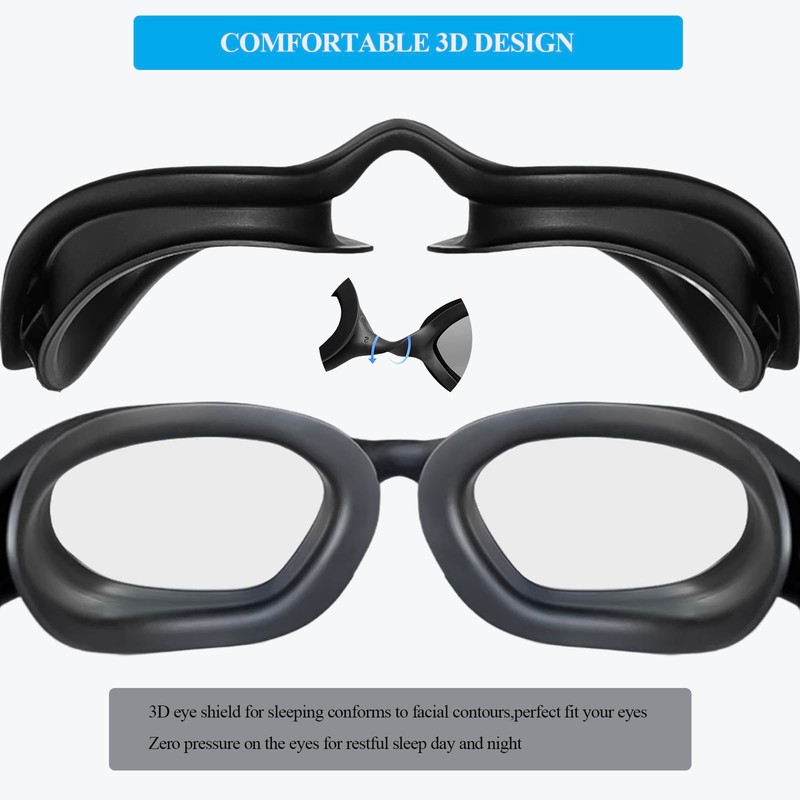Moisture Chamber Glasses for Dry Eyes Relief,3D Hydrating Sleep Goggles