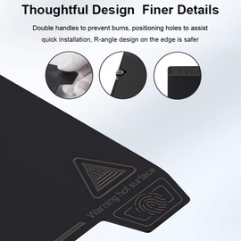 Mingzhe K1 Smooth PEI Build Plate 235x235mm-Without Soft Magnetic Easy Model Removal Suitale for Ender-3 S1 / Ender-3 S1 Pro/Ender-5 S1 / K1 / Ender-3 V3 SE and Compatible with FDM 3D Printers