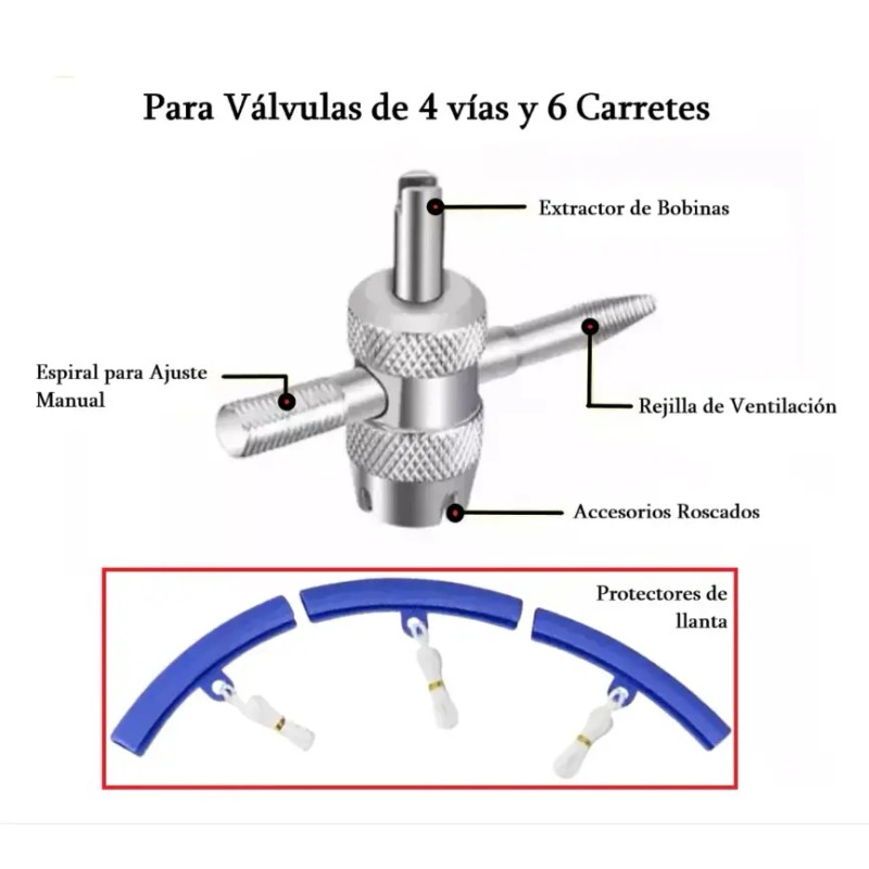 Kit 38 Pz Herramientas Neumáticos Palancas Desmontar Llantas Auto Moto