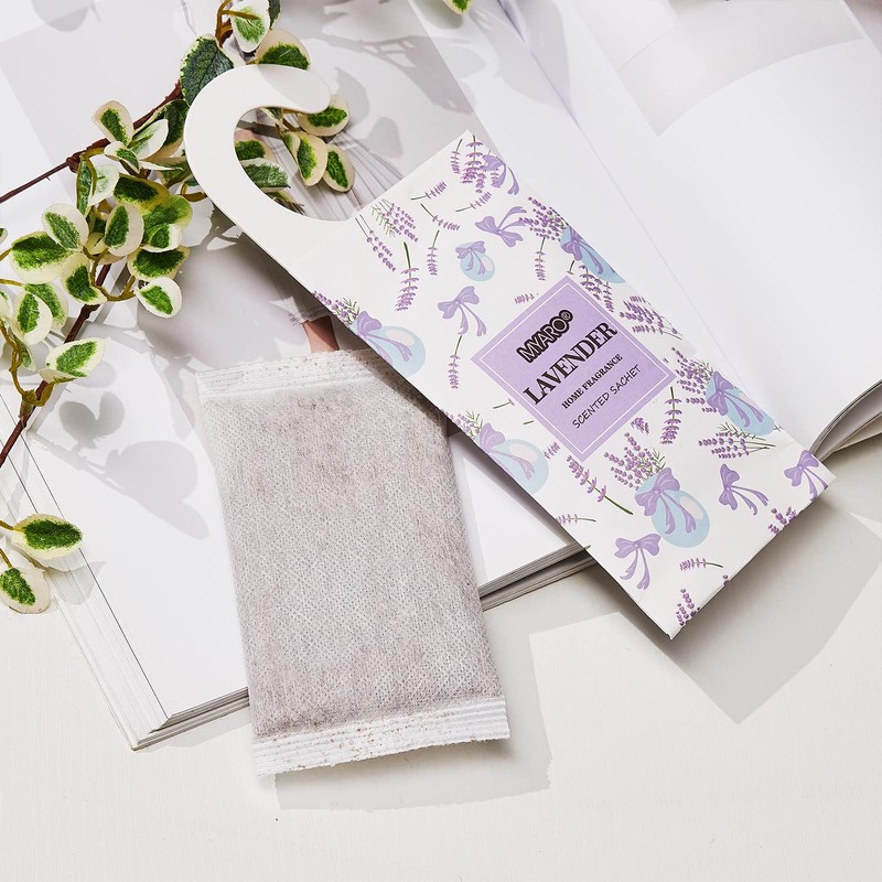 MYARO 12 Packs Lavender Hanging Closet Air Freshener Long Lasting