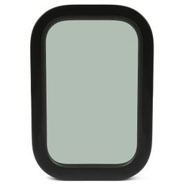 KUAFU RV Side Window 12" X 18" Replacement Trailer Camper Cargo Tinted Window with Mounting Ring